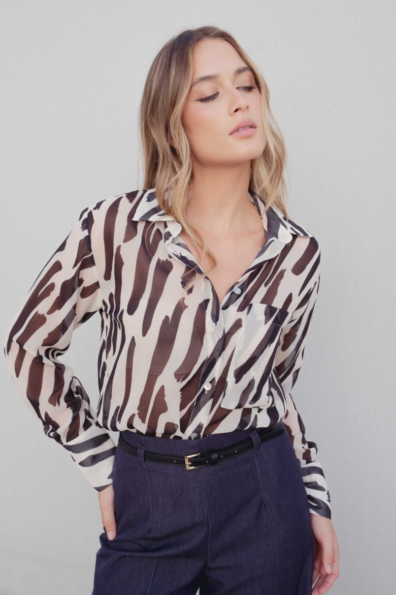 CAMISA GASA ESTAMPADA